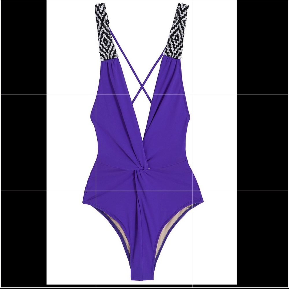 Mara Hoffman One Piece, Adjustable Beaded Straps